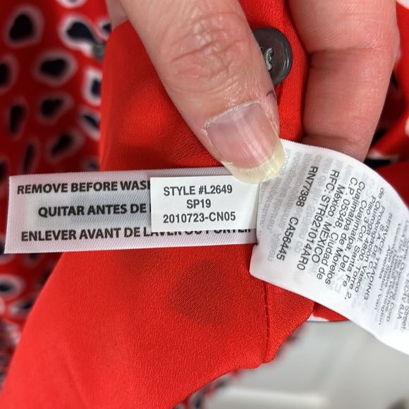 NWT J. Crew Rudbeckia red heart print midi dress sz 6 - Picture 11 of 12